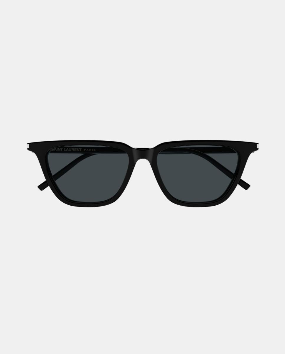Gafa de sol de mujer ojo de gato en acetato - Saint Laurent - Negro Negro-2