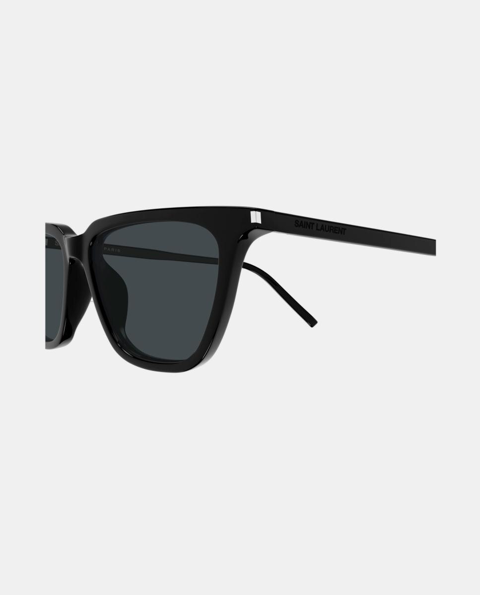 Gafa de sol de mujer ojo de gato en acetato - Saint Laurent - Negro Negro-3