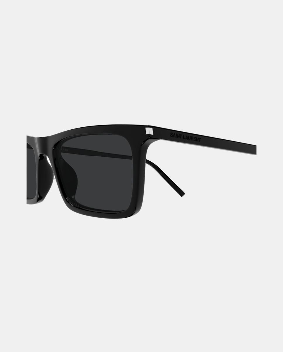 Gafa de sol unisex rectangular en acetato - Saint Laurent - Negro Negro-3
