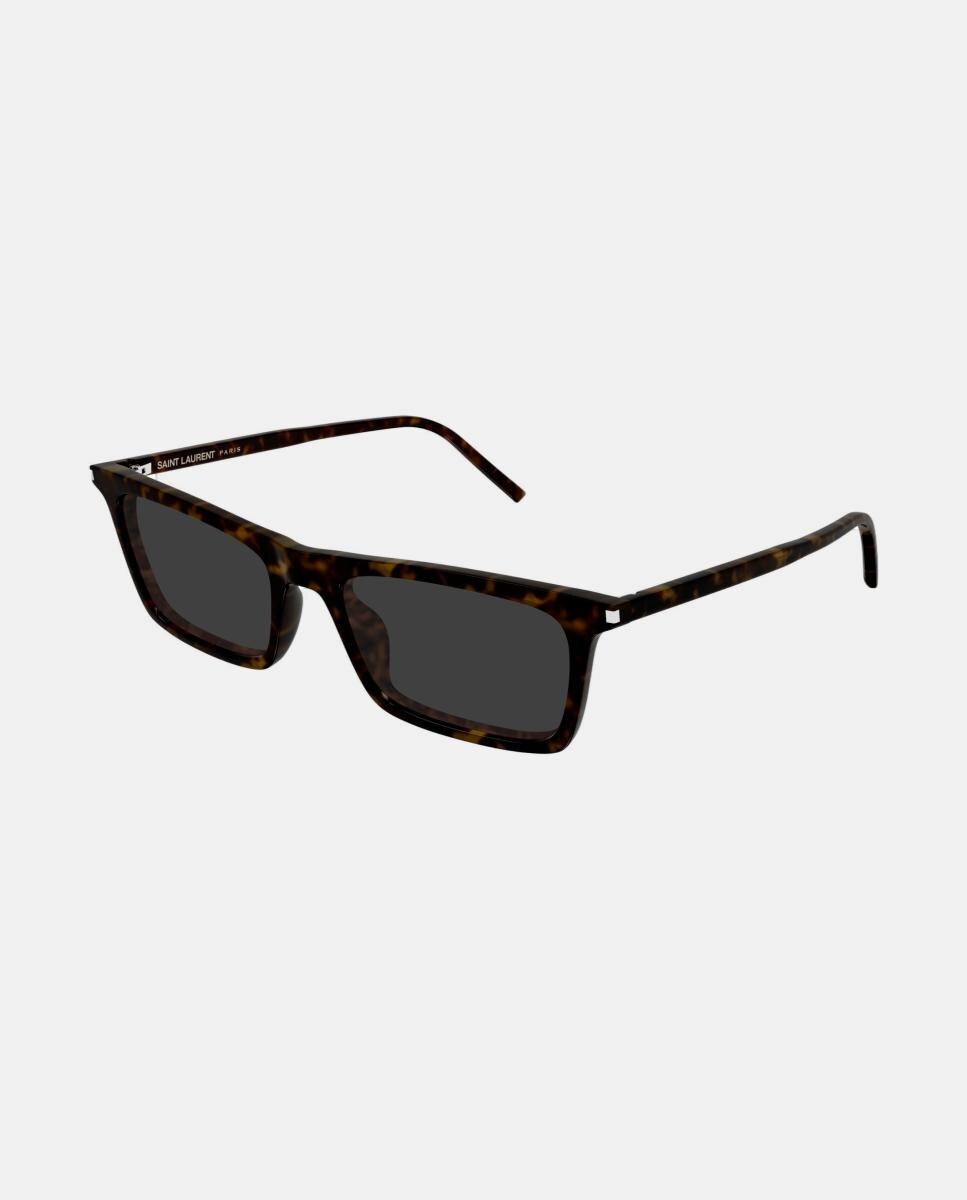 Imagen 0 de Gafa de sol unisex rectangular en acetato Marrón
