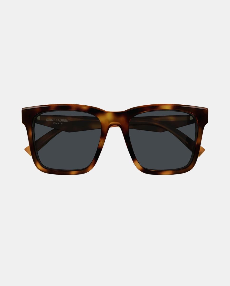 Gafa de sol de mujer rectangular en acetato - Saint Laurent - Marrón Marrón-2