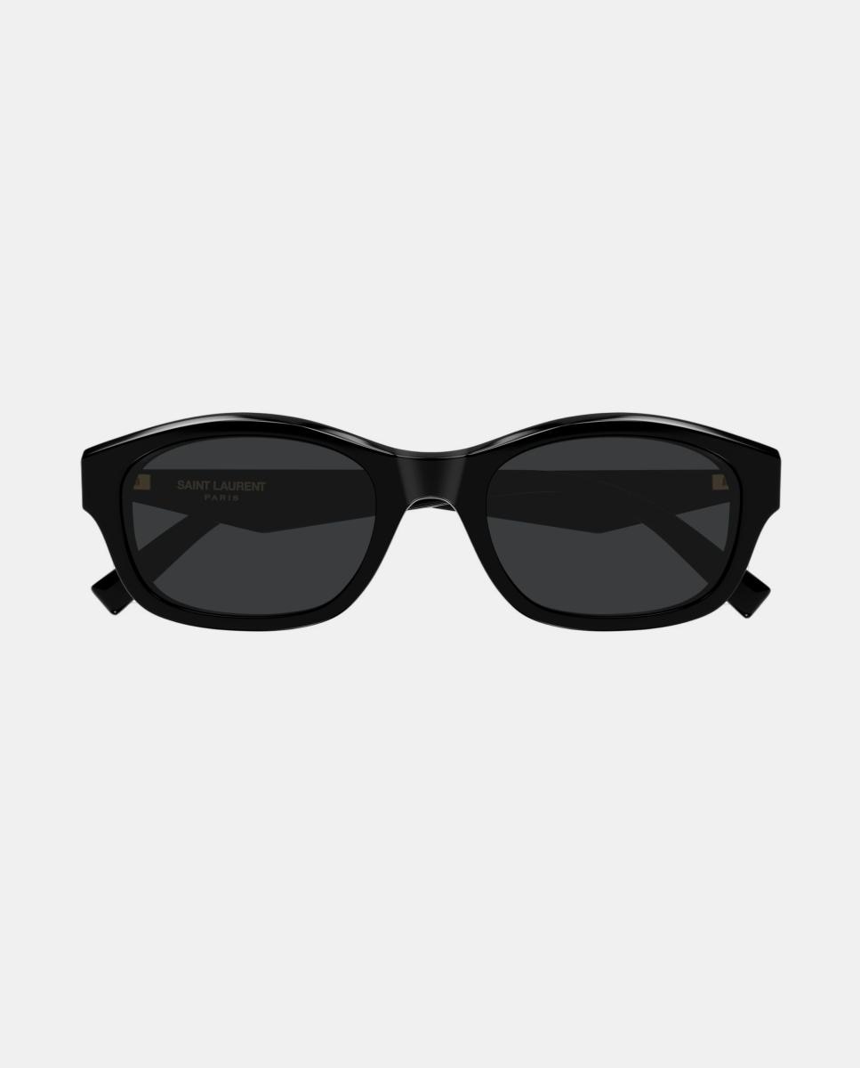 Gafa de sol de mujer rectangular en acetato - Saint Laurent - Negro Negro-2