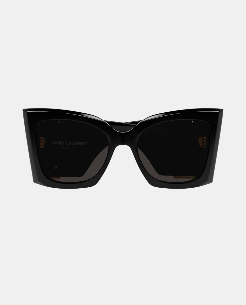 Gafa de sol de mujer ojo de gato en acetato - Saint Laurent - Negro Negro-2