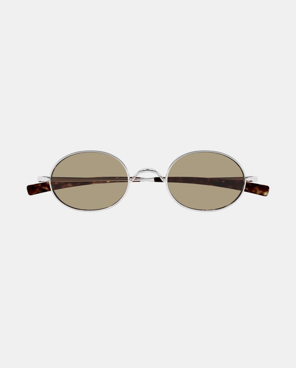 Gafas de sol SL 948 T de hombre ovalada en titanio - Saint Laurent - Plata Plata-2