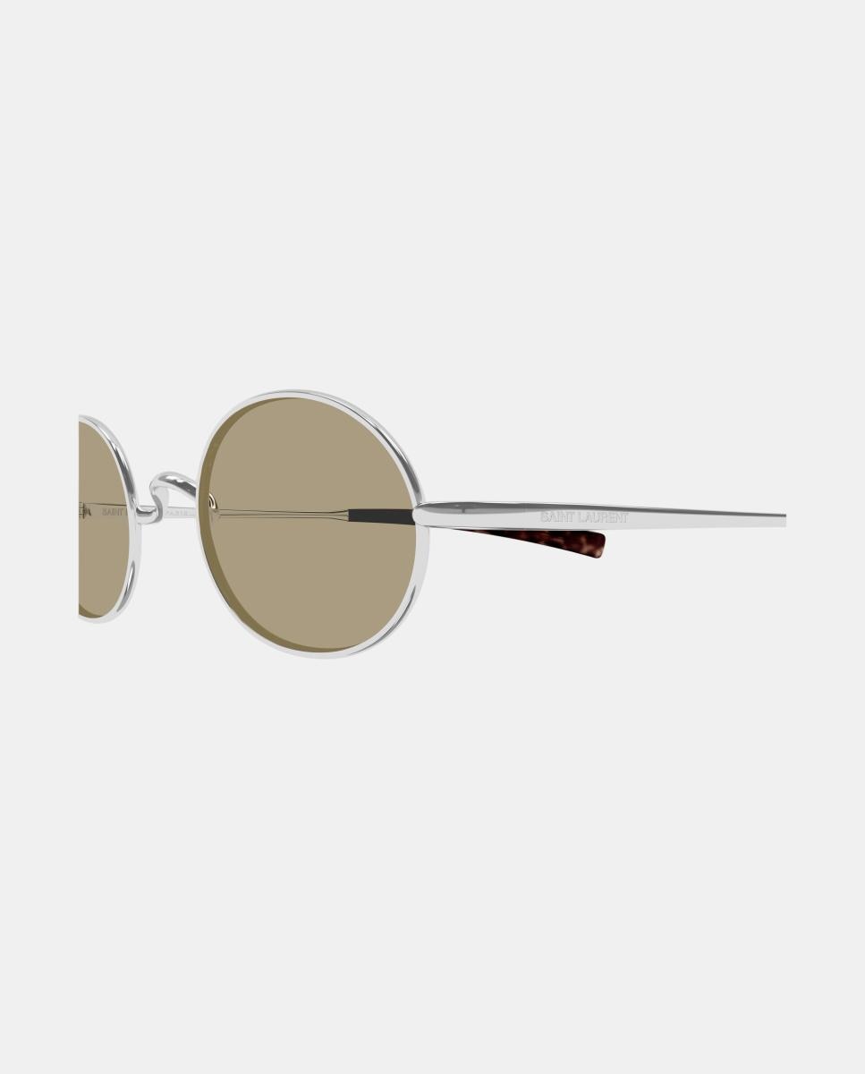 Gafas de sol SL 948 T de hombre ovalada en titanio - Saint Laurent - Plata Plata-3