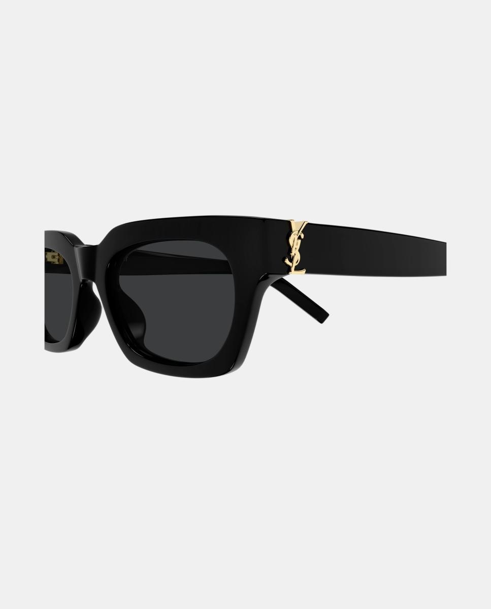 Gafas de sol SL M175 de mujer rectangular en acetato - Saint Laurent - Negro Negro-3