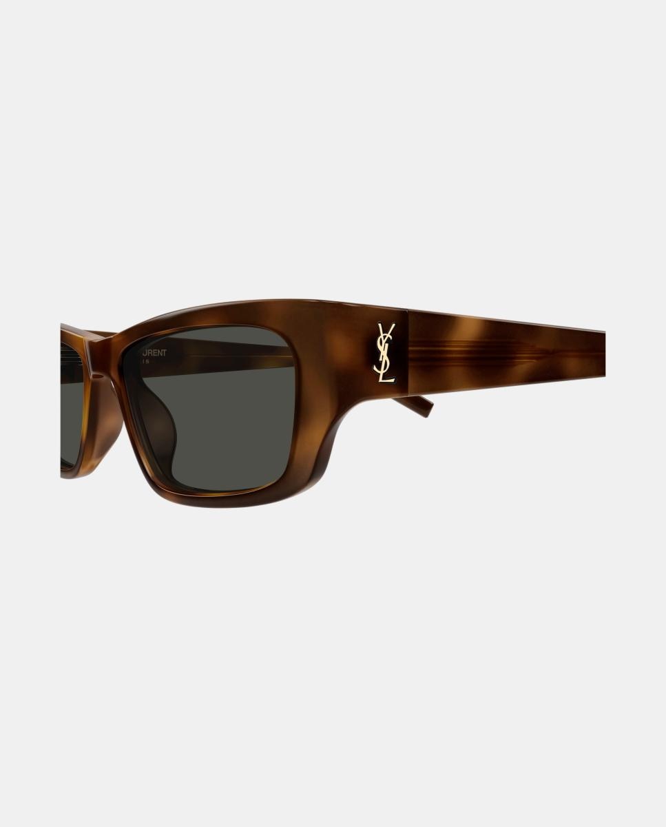 Gafas de sol SL M182 JAZZ de mujer rectangular en acetato - Saint Laurent - Marrón Marrón-3