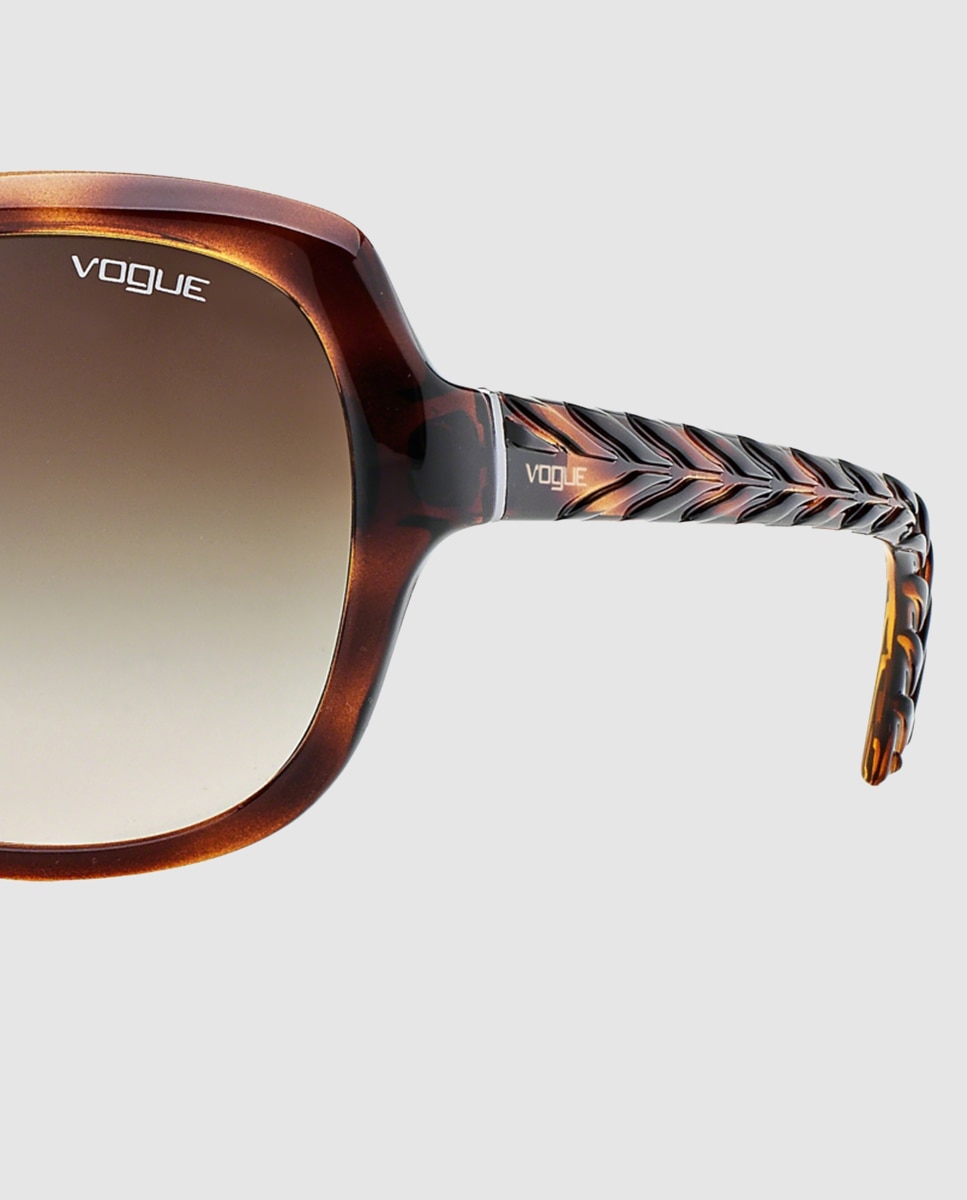 Gafas de sol VO2871S de mujer cuadrada en inyectado con lente degradada - Vogue - Marrón Marrón-2