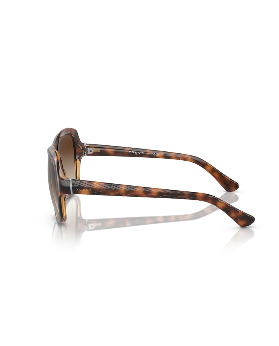 Gafas de sol VO2871S de mujer cuadrada en inyectado con lente degradada - Vogue - Marrón Marrón-4