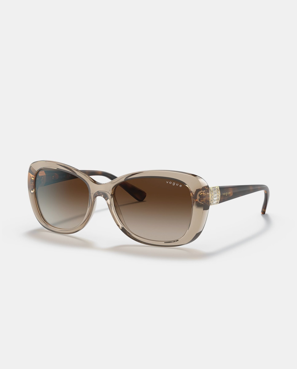 Imagen 2 de Gafas de sol VO2943SB de mujer mariposa en inyectado con lente degradada - Vogue - Marrón Marrón