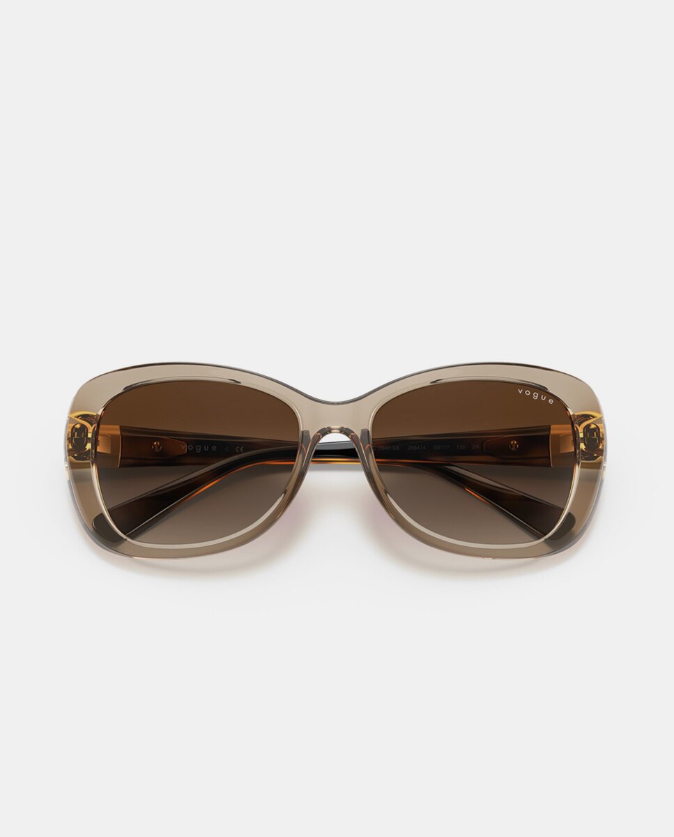 Imagen 5 de Gafas de sol VO2943SB de mujer mariposa en inyectado con lente degradada - Vogue - Marrón Marrón