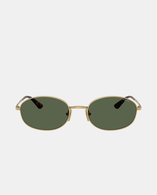 Imagen 0 de Gafas de sol de mujer ovaladas metalicas en verde