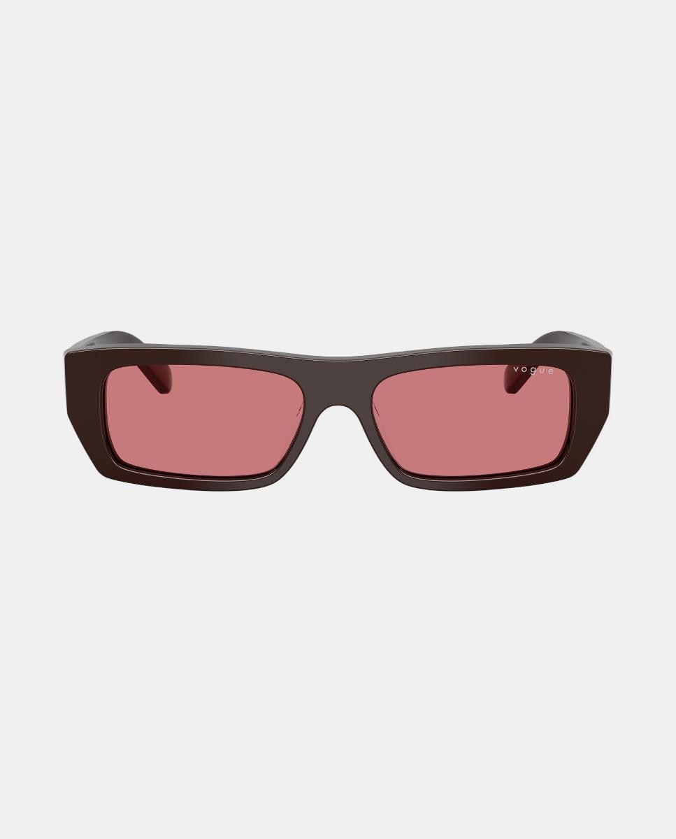 Gafas de sol VO5657SU de mujer rectangular en acetato - Vogue - Marrón Marrón-1