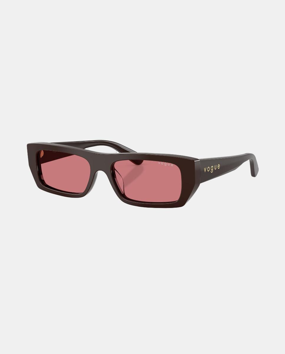 Gafas de sol VO5657SU de mujer rectangular en acetato - Vogue - Marrón Marrón-2