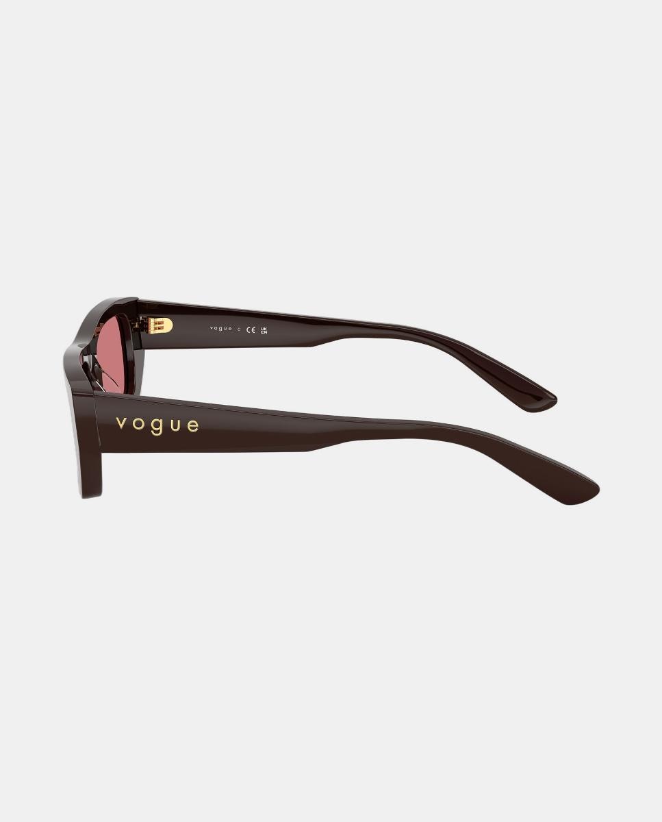 Gafas de sol VO5657SU de mujer rectangular en acetato - Vogue - Marrón Marrón-3