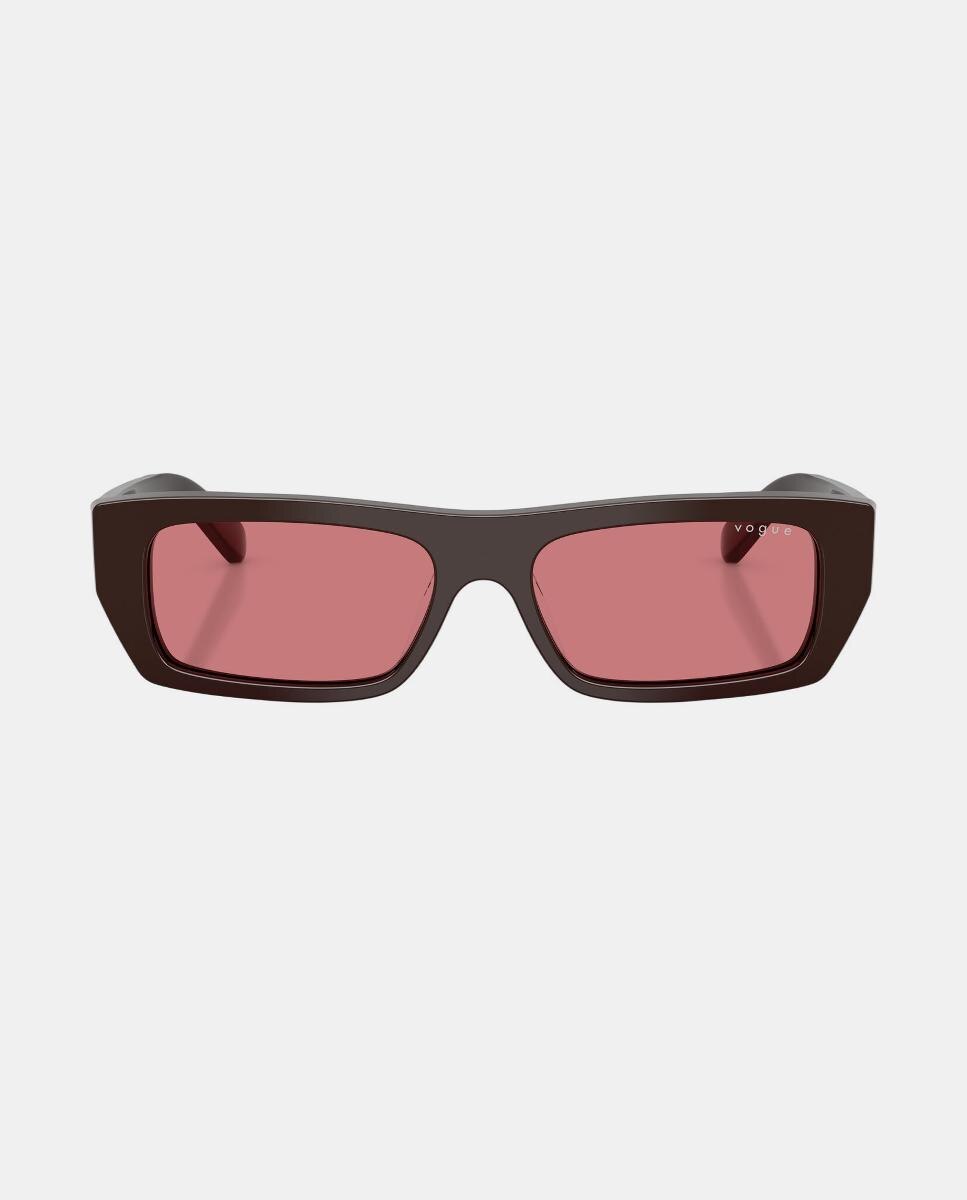 Gafas de sol VO5657SU de mujer rectangular en acetato - Vogue - Marrón Marrón-4