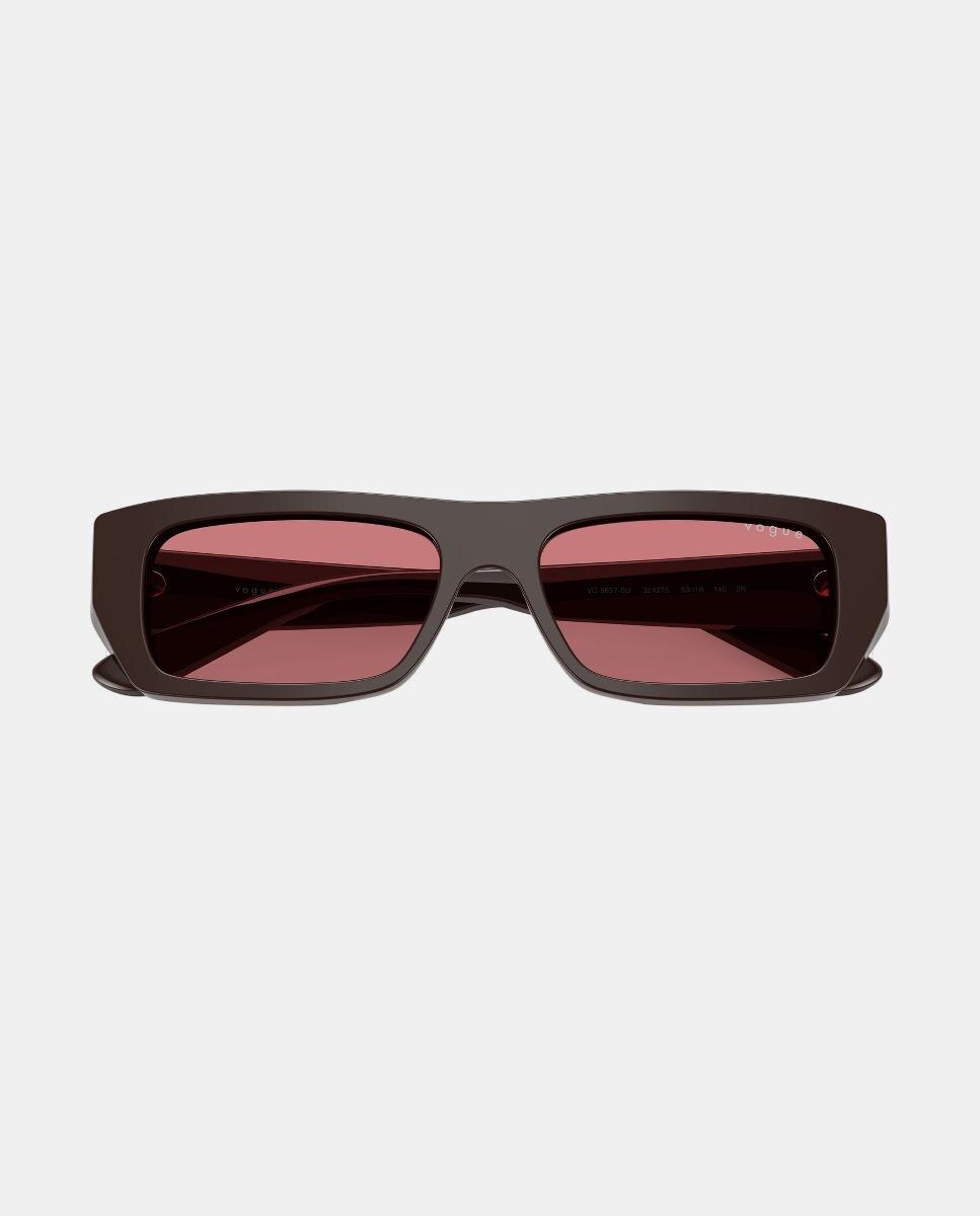 Gafas de sol VO5657SU de mujer rectangular en acetato - Vogue - Marrón Marrón-5