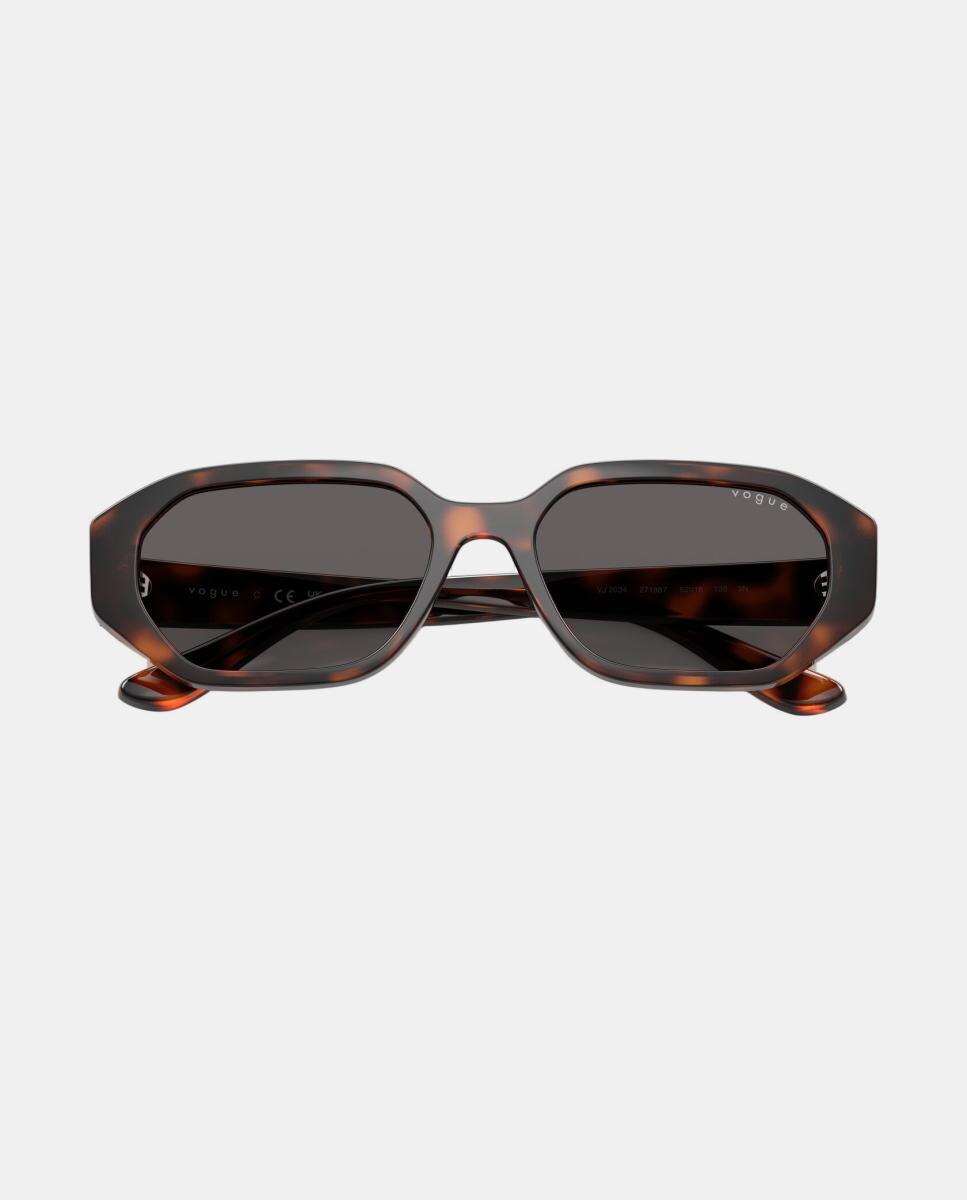 Gafas de sol VJ2034 de mujer geométrica en inyectado - Vogue - Marrón Marrón-5