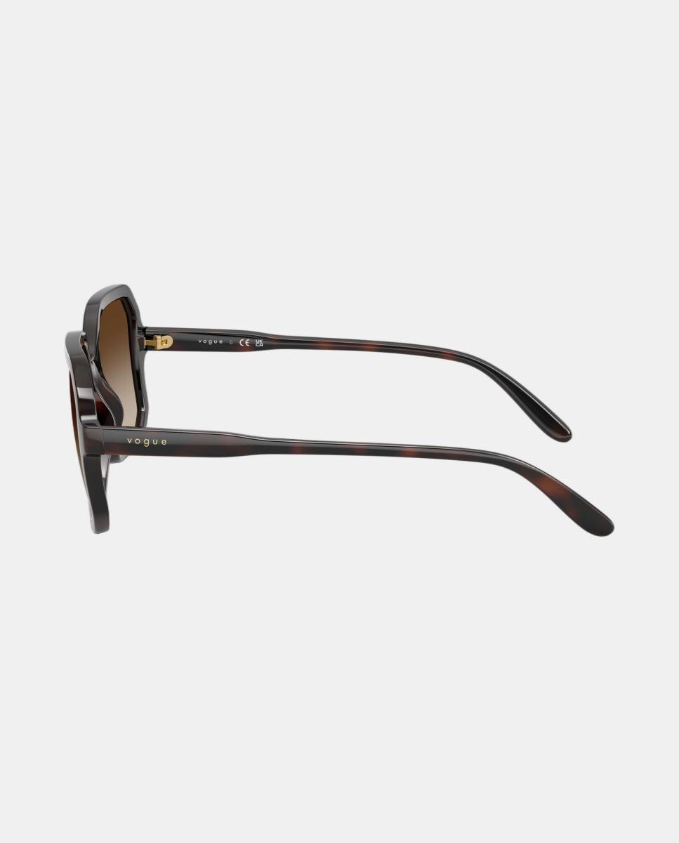 Gafas de sol VO5696S de mujer cuadrada en inyectado con lente degradada - Vogue - Marrón Marrón-3