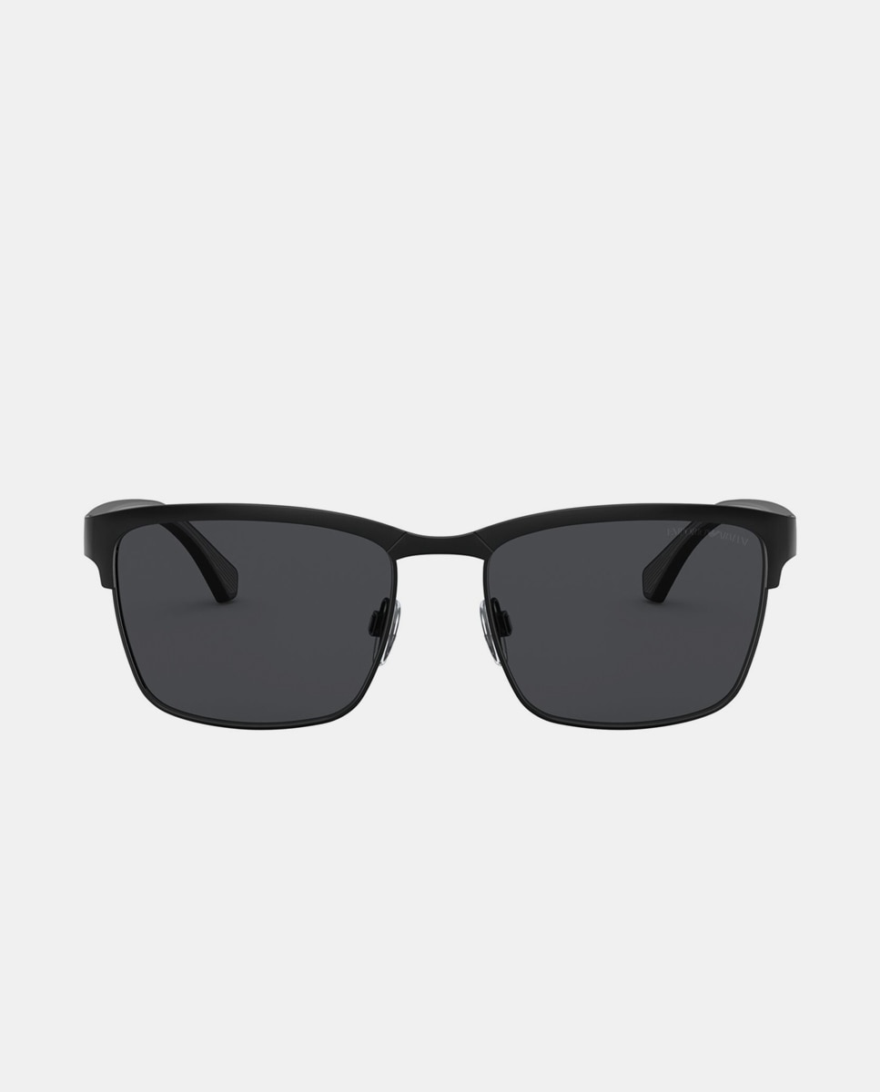Imagen 0 de Gafas de sol EA2087 de hombre rectangular en metal Negro