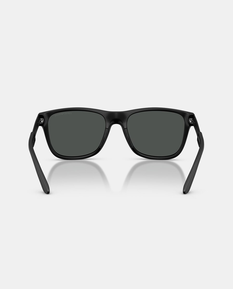 Gafas de sol EA4243 de hombre cuadrada en inyectado - Emporio Armani - Negro Negro-6