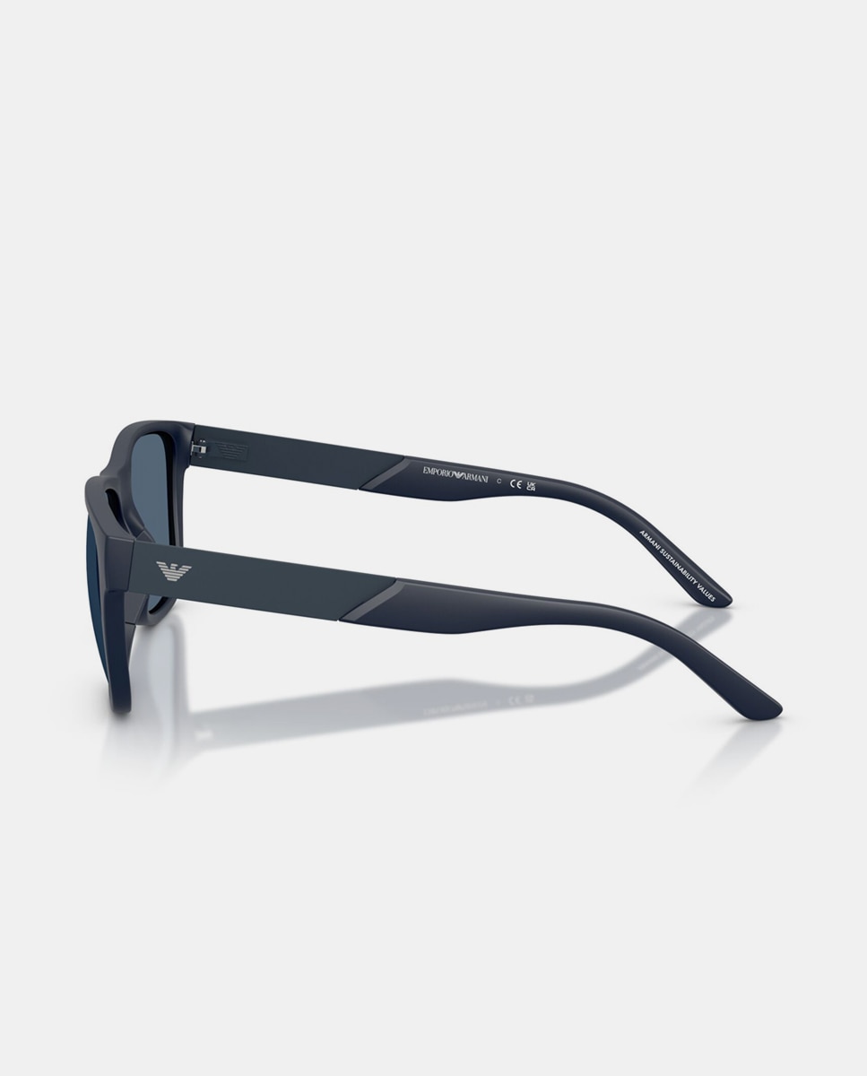 Imagen 3 de Gafas de sol EA4243 de hombre cuadrada en inyectado - Emporio Armani - Azul Azul
