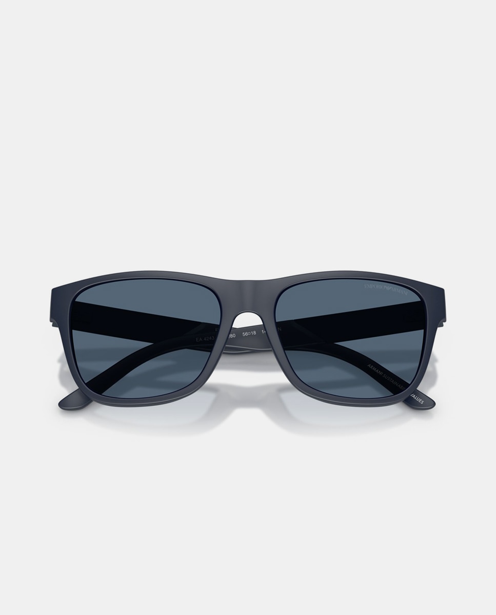 Imagen 5 de Gafas de sol EA4243 de hombre cuadrada en inyectado - Emporio Armani - Azul Azul