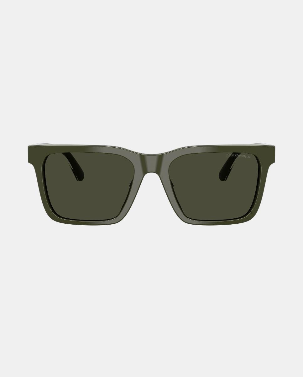 Gafas de sol EA4262U de hombre cuadrada en acetato - Emporio Armani - Verde Verde-1