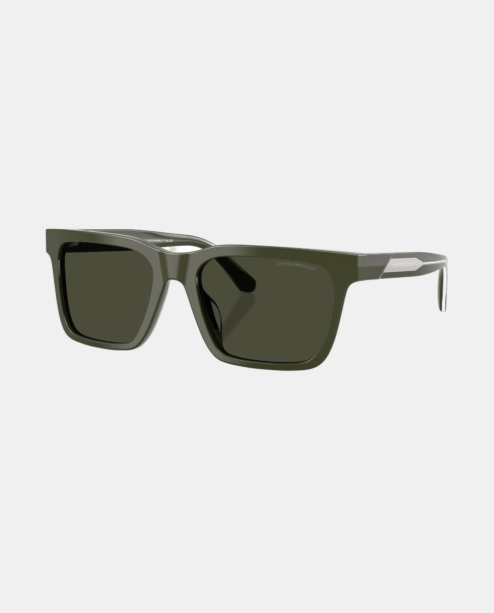 Gafas de sol EA4262U de hombre cuadrada en acetato - Emporio Armani - Verde Verde-2