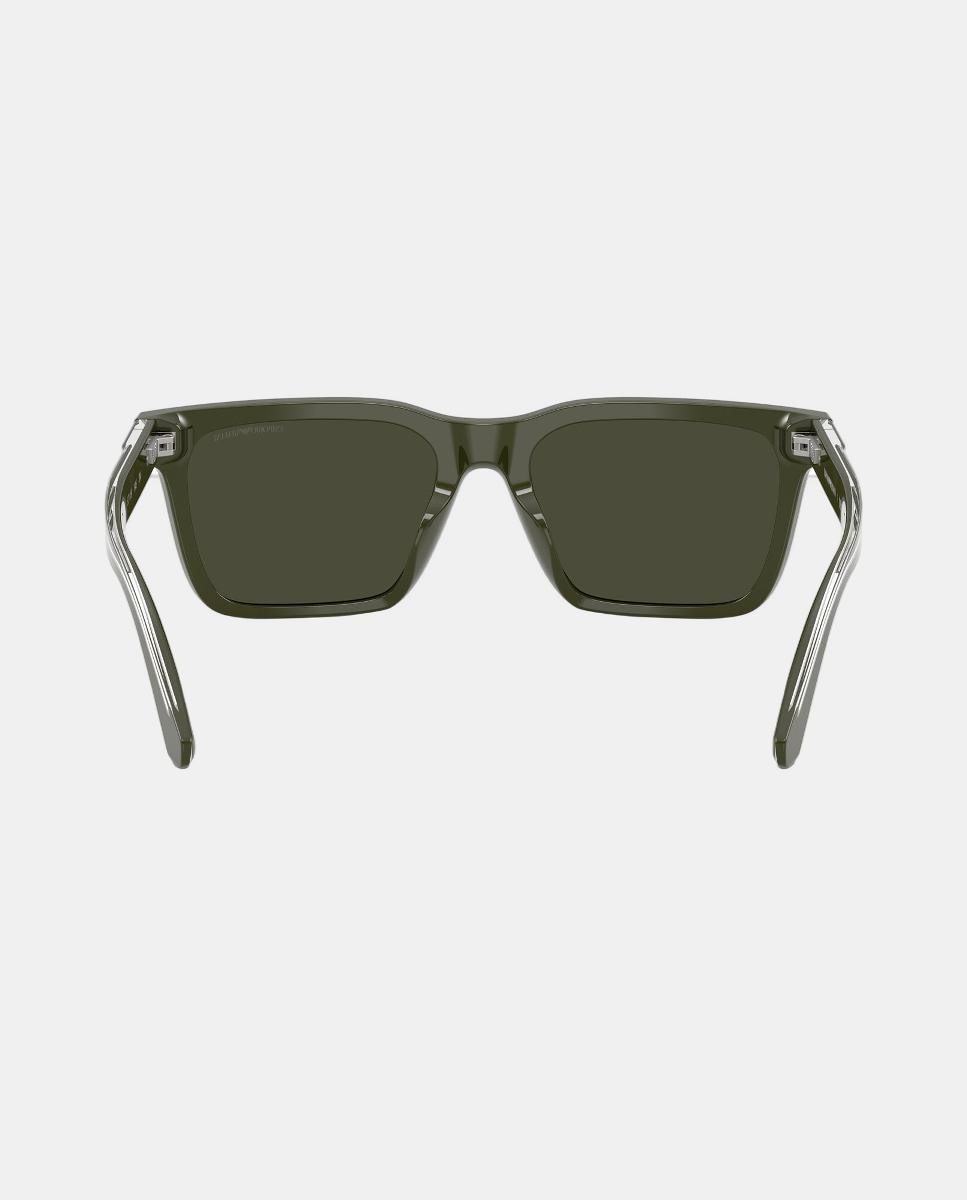 Gafas de sol EA4262U de hombre cuadrada en acetato - Emporio Armani - Verde Verde-6