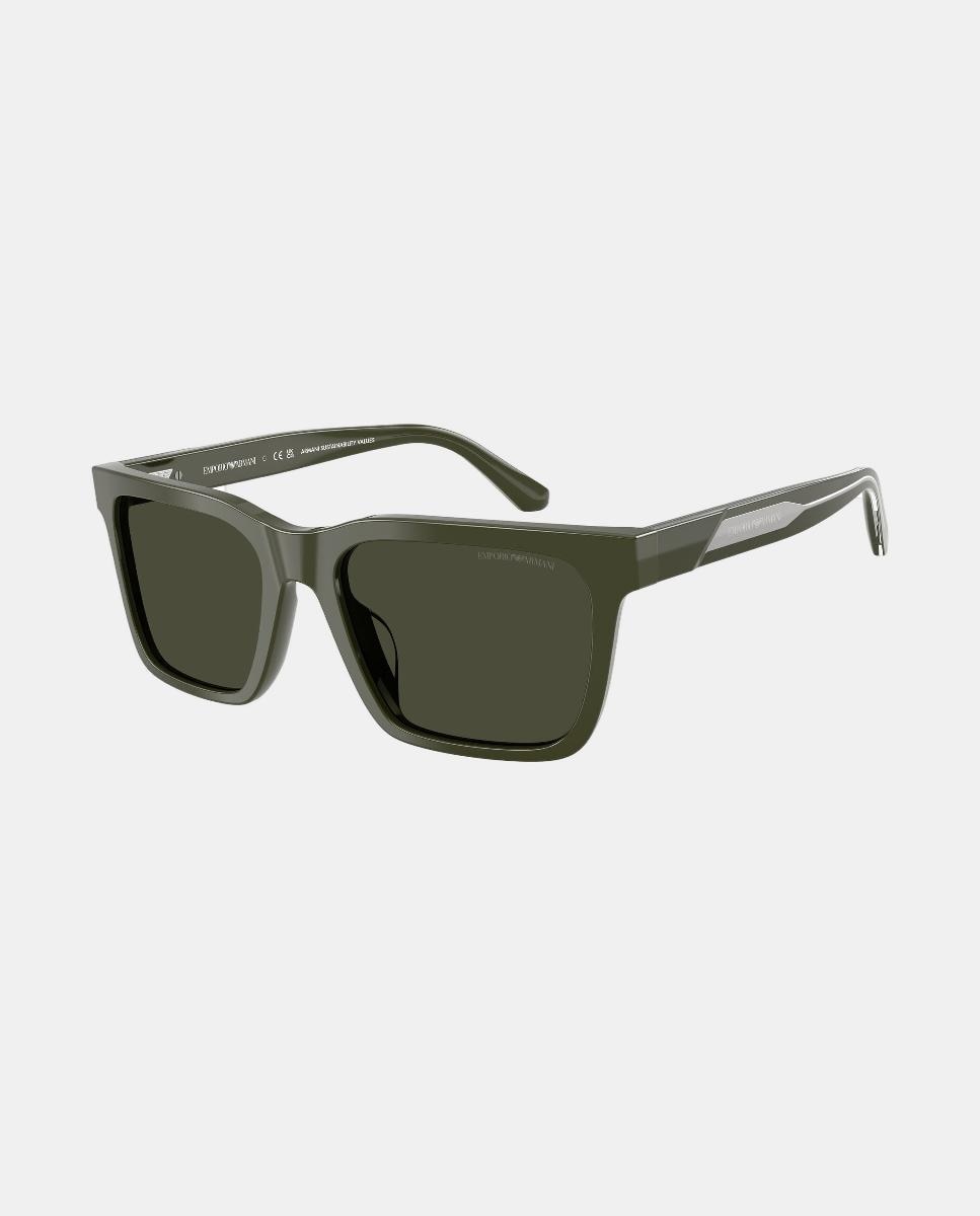 Gafas de sol EA4262U de hombre cuadrada en acetato - Emporio Armani - Verde Verde-8