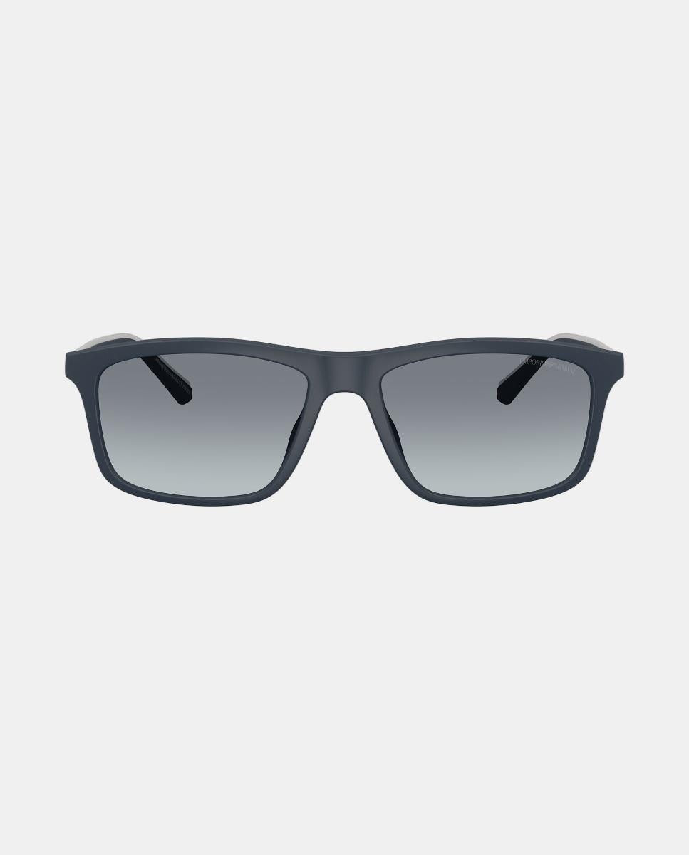 Imagen 0 de Gafas de sol EA4257U de hombre rectangular en inyectado con lente degradada Azul
