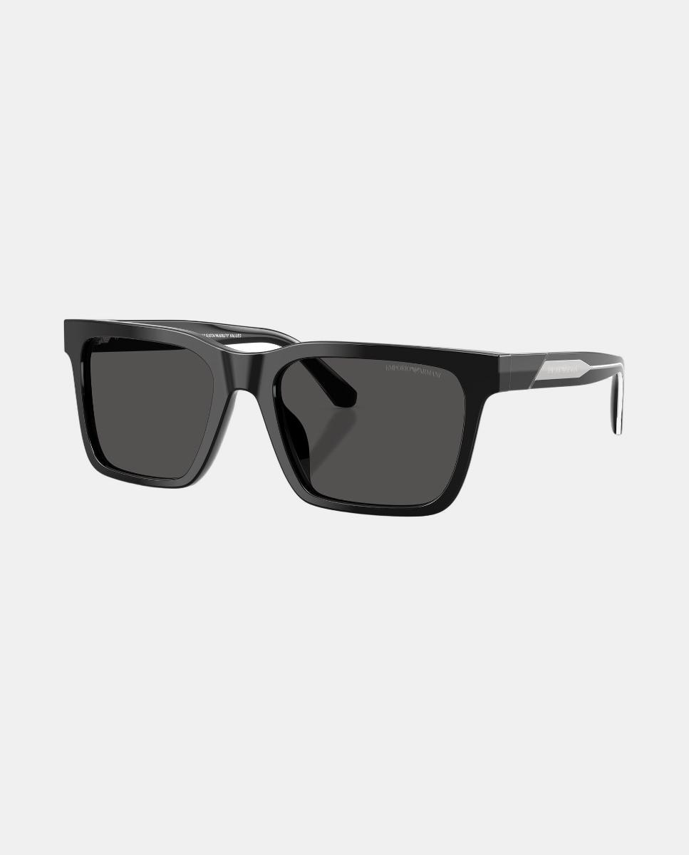 Gafas de sol EA4262U de hombre cuadrada en acetato - Emporio Armani - Negro Negro-2