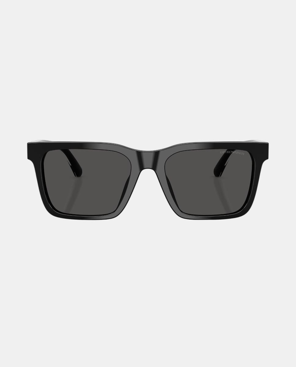 Gafas de sol EA4262U de hombre cuadrada en acetato - Emporio Armani - Negro Negro-4