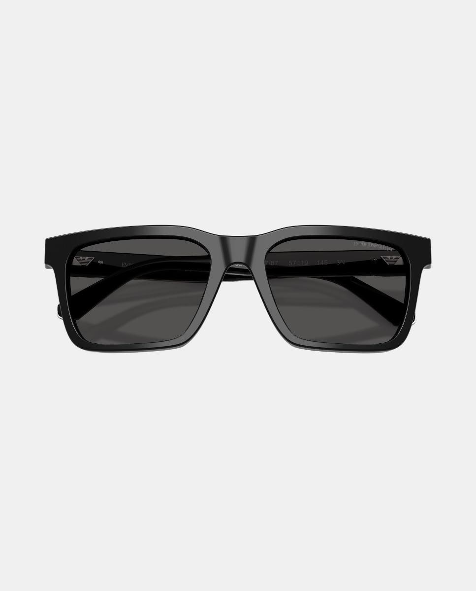 Gafas de sol EA4262U de hombre cuadrada en acetato - Emporio Armani - Negro Negro-5