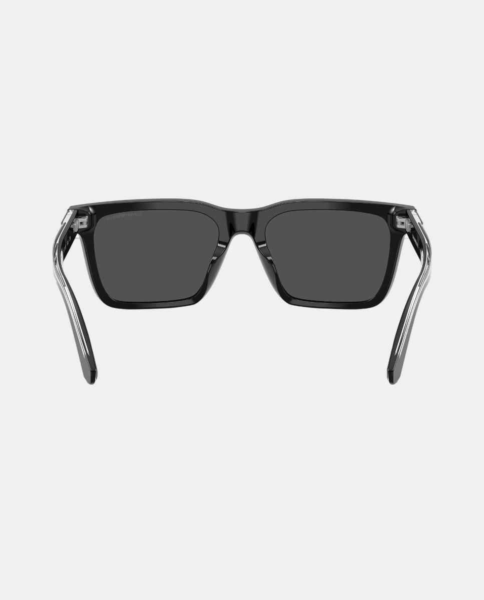 Gafas de sol EA4262U de hombre cuadrada en acetato - Emporio Armani - Negro Negro-6