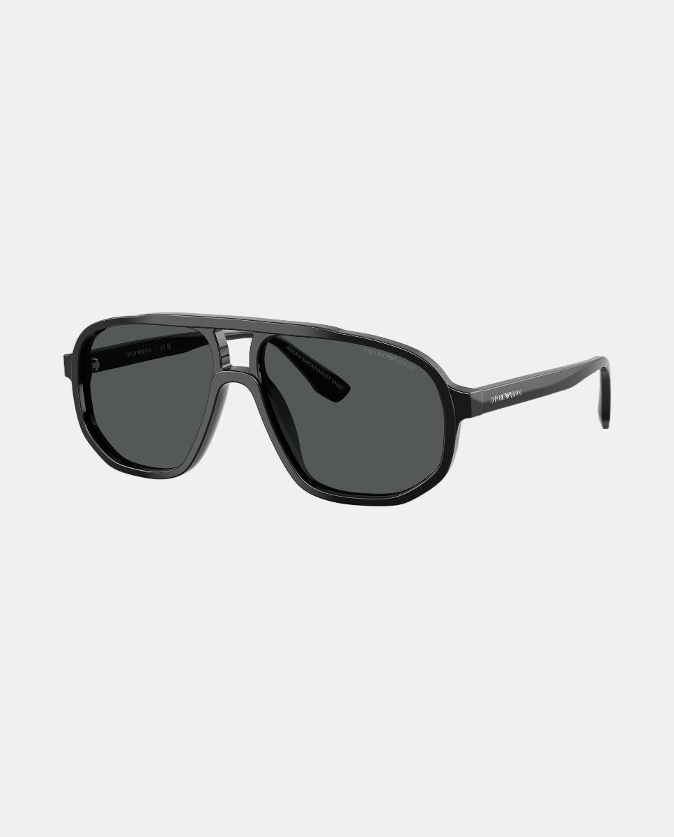 Gafas de sol EA4263U de hombre piloto en acetato - Emporio Armani - Negro Negro-7