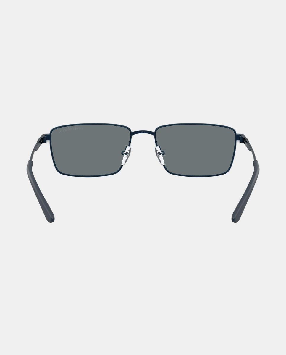 Gafas de sol EA2169 de hombre rectangular en metal - Emporio Armani - Azul Azul-6