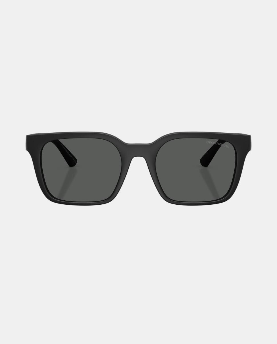 Gafas de sol EA4269 de hombre cuadrada en inyectado - Emporio Armani - Negro Negro-4