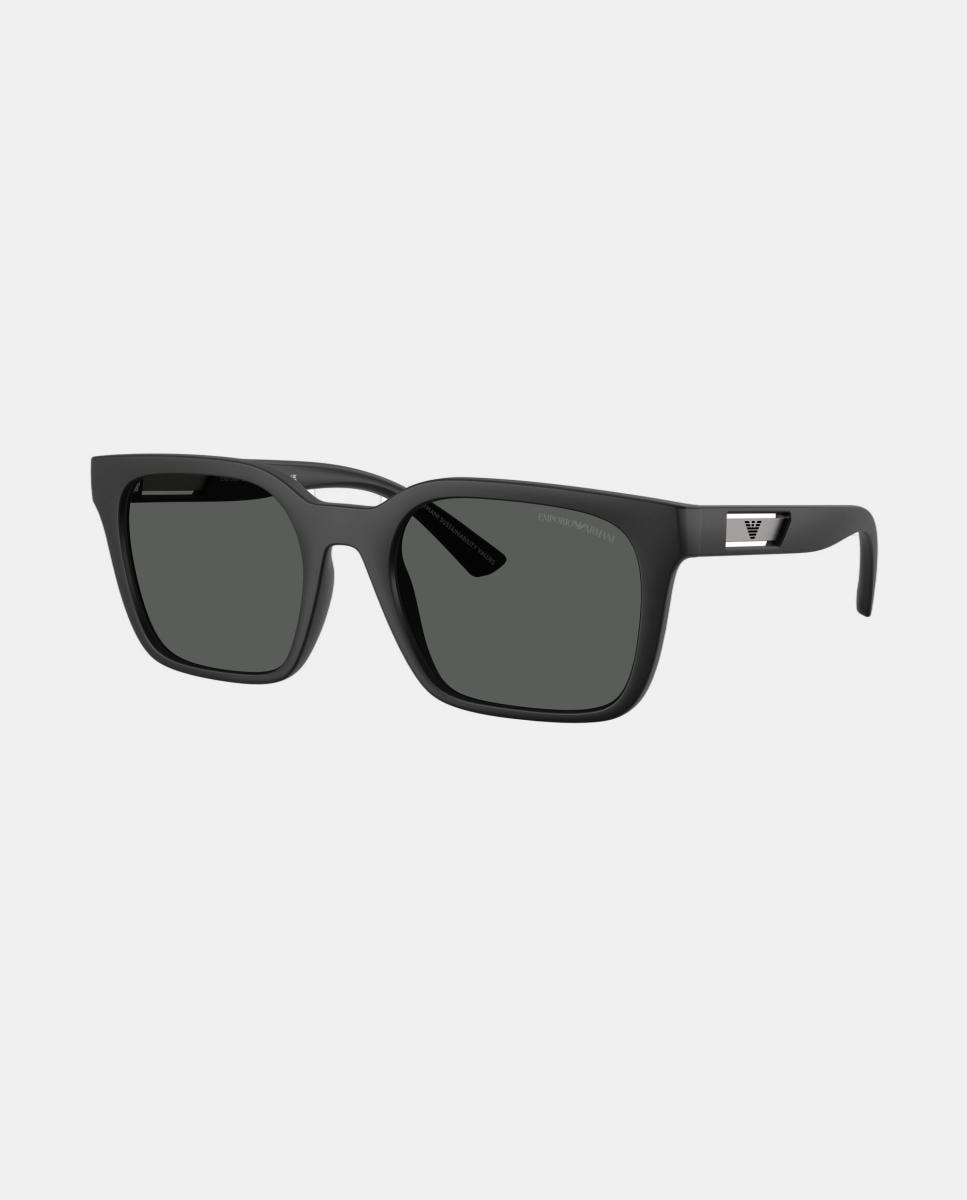 Gafas de sol EA4269 de hombre cuadrada en inyectado - Emporio Armani - Negro Negro-7