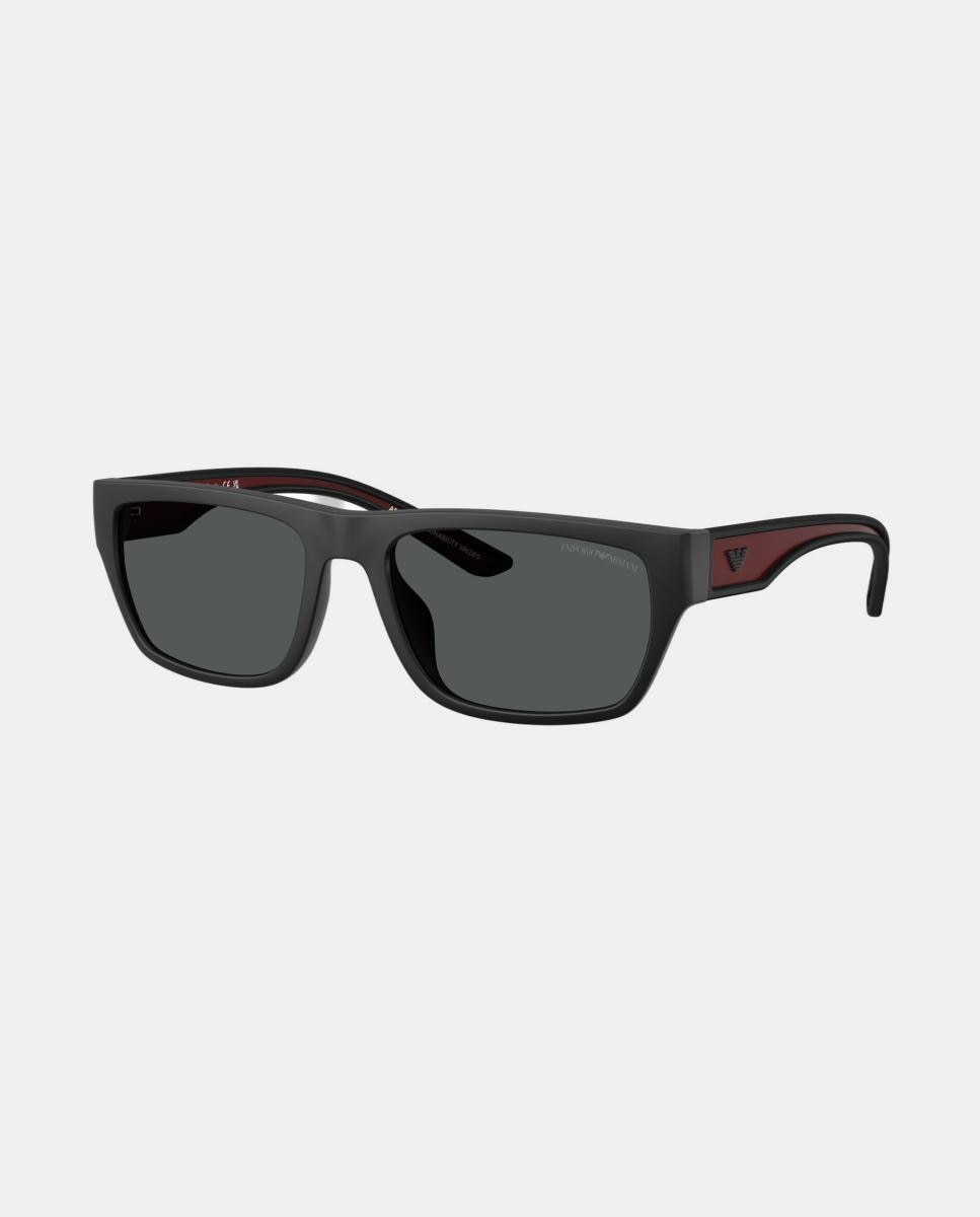 Gafas de sol EA4267U de hombre rectangular en inyectado - Emporio Armani - Negro Negro-7