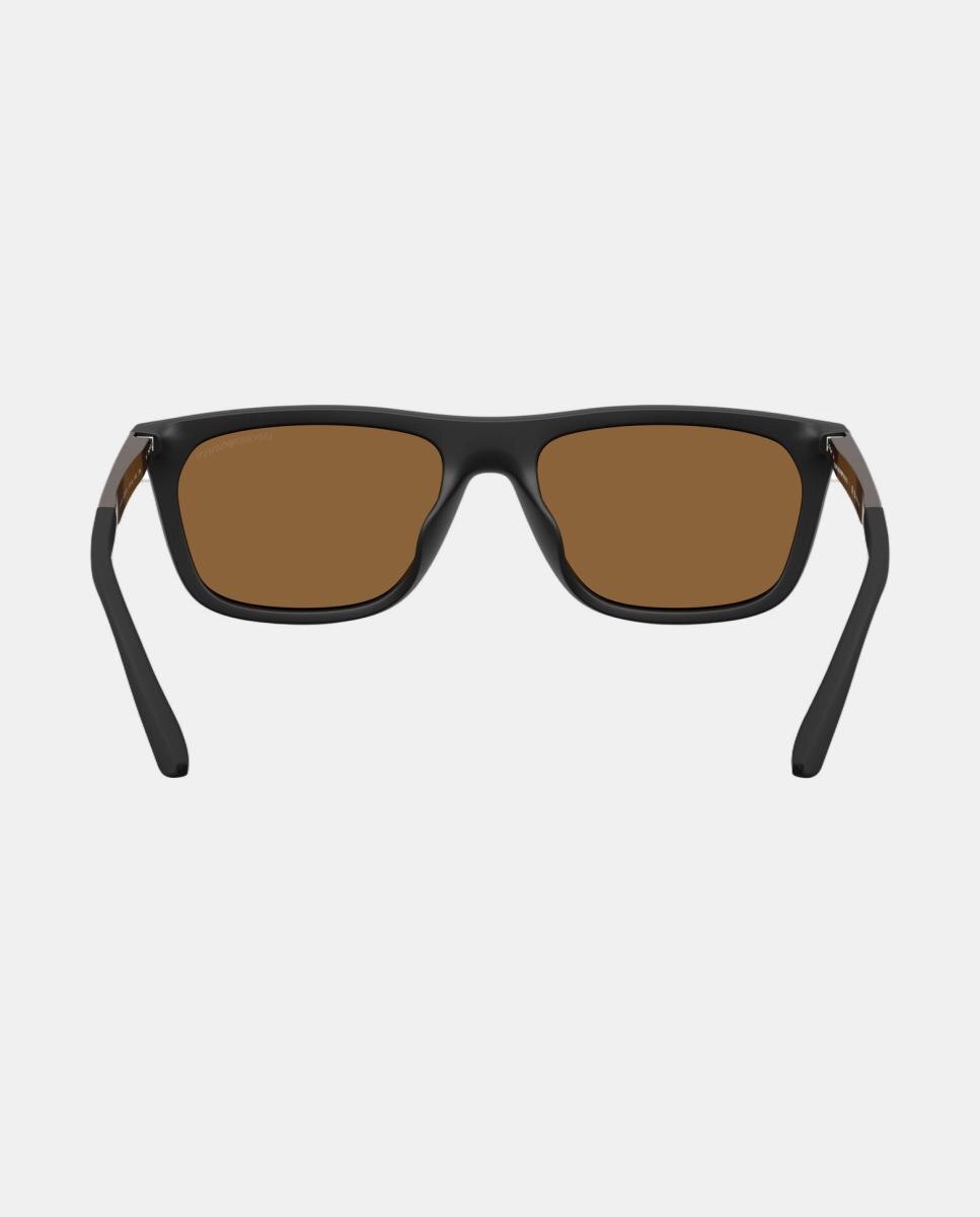 Gafas de sol EA4272U de hombre rectangular en inyectado - Emporio Armani - Negro Negro-6