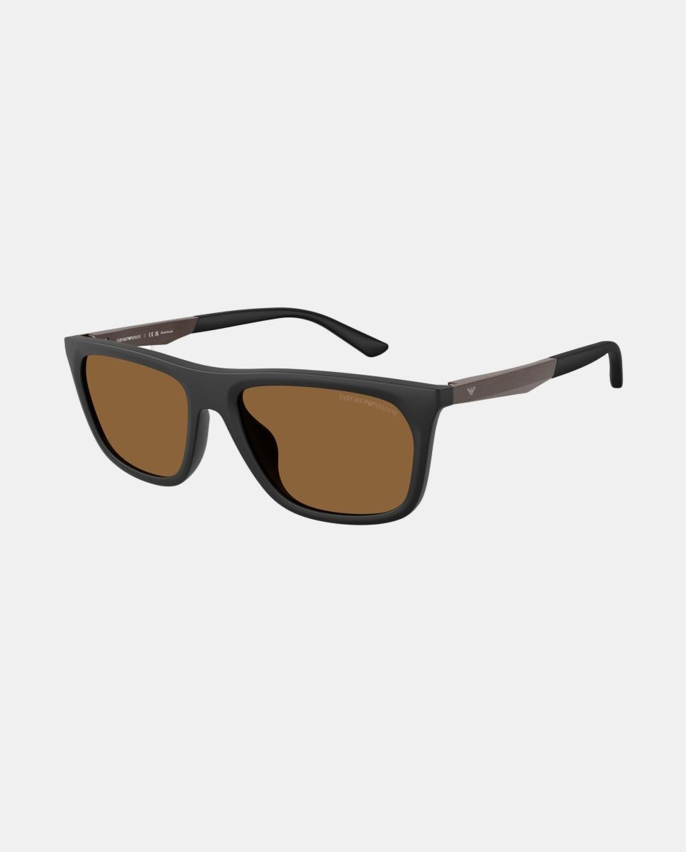 Gafas de sol EA4272U de hombre rectangular en inyectado - Emporio Armani - Negro Negro-8
