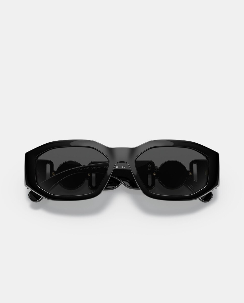 Gafas de sol VE4361 de hombre geométrica en inyectado - Versace - Negro Negro-5