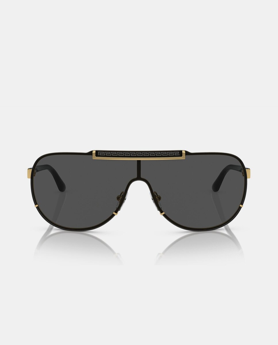 Imagen 4 de Gafas de sol VE2140 de hombre piloto en metal - Versace - Oro Oro