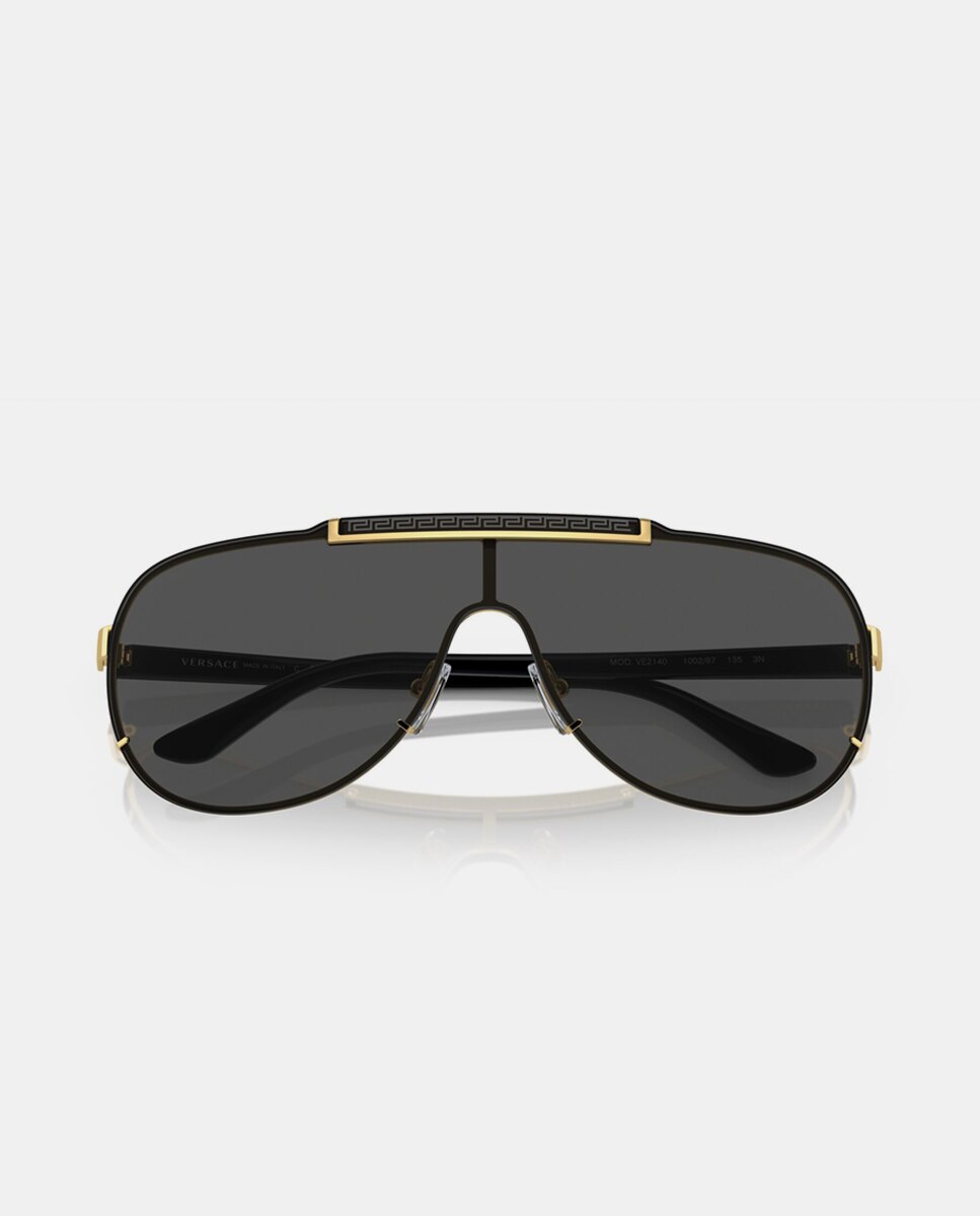 Imagen 5 de Gafas de sol VE2140 de hombre piloto en metal - Versace - Oro Oro