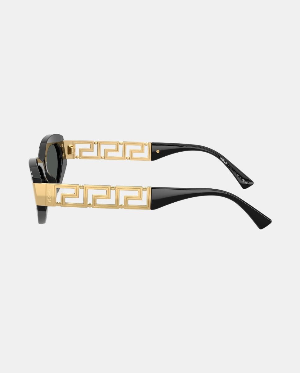 Gafas de sol VE4501 de mujer ojo de gato en acetato - Versace - Negro Negro-3