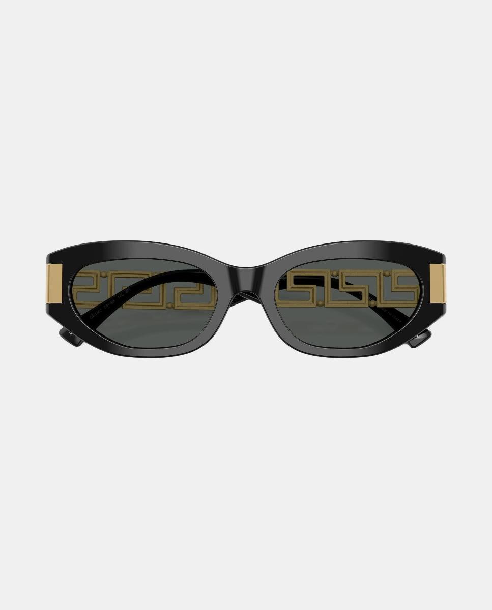 Gafas de sol VE4501 de mujer ojo de gato en acetato - Versace - Negro Negro-5