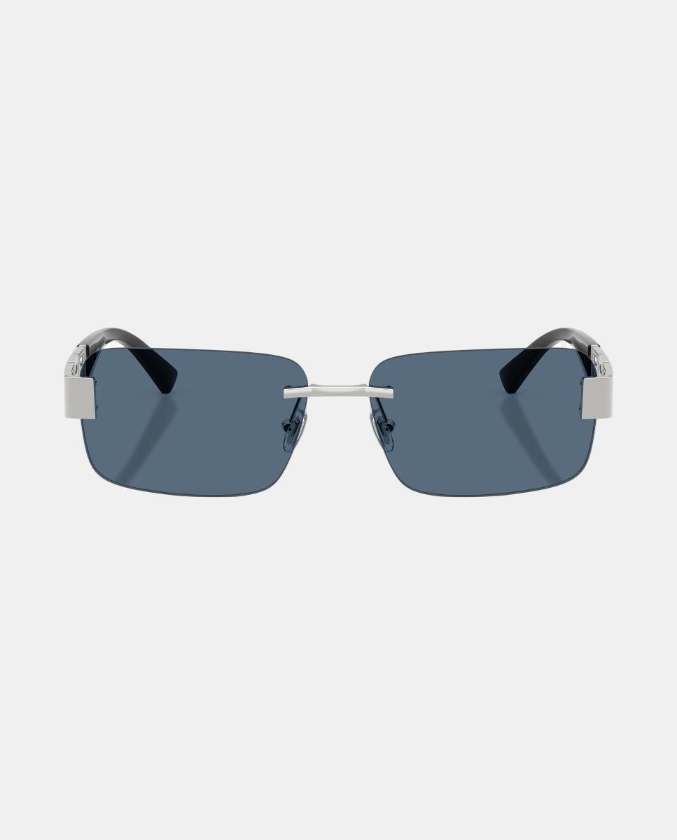 Imagen 4 de Gafas de sol VE2298 de hombre rectangular en metal - Versace - Plata Plata