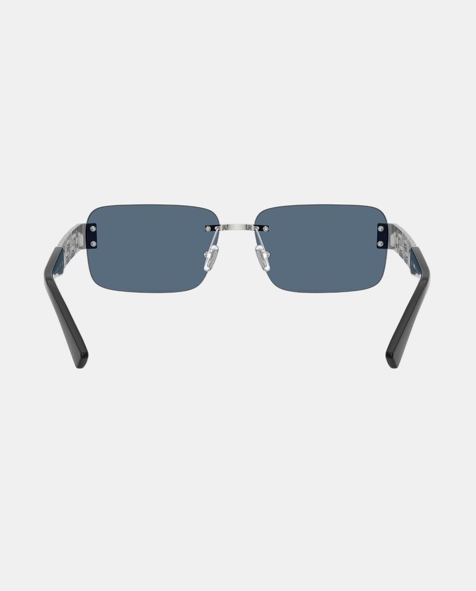 Imagen 6 de Gafas de sol VE2298 de hombre rectangular en metal - Versace - Plata Plata